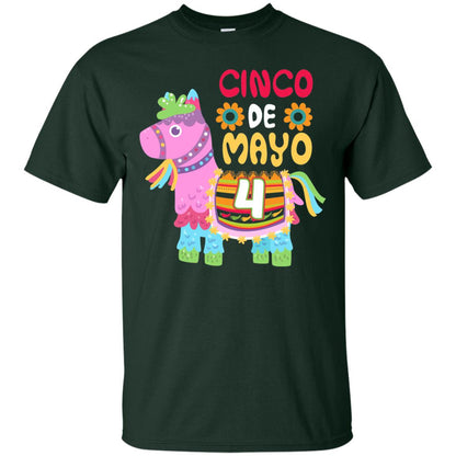 Cinco De Mayo Pinata Jockeys Horse Race 4th Birthday T-shirt Forest