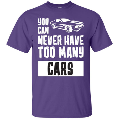 You Can Never Have Too Many Cars Shirt Purple