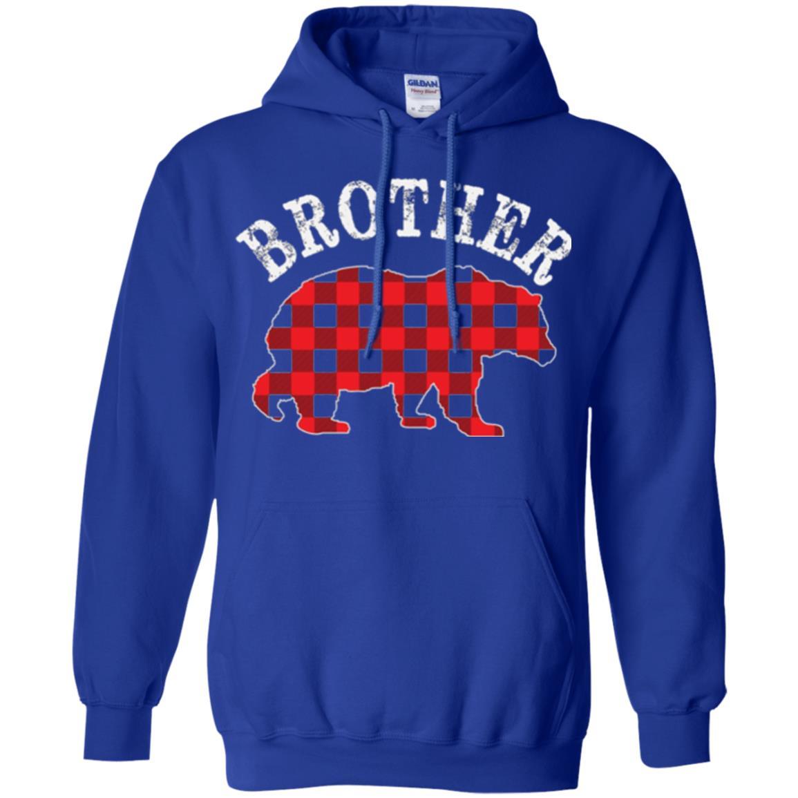 Christmas T-shirt Red Plaid Brother Bear Royal
