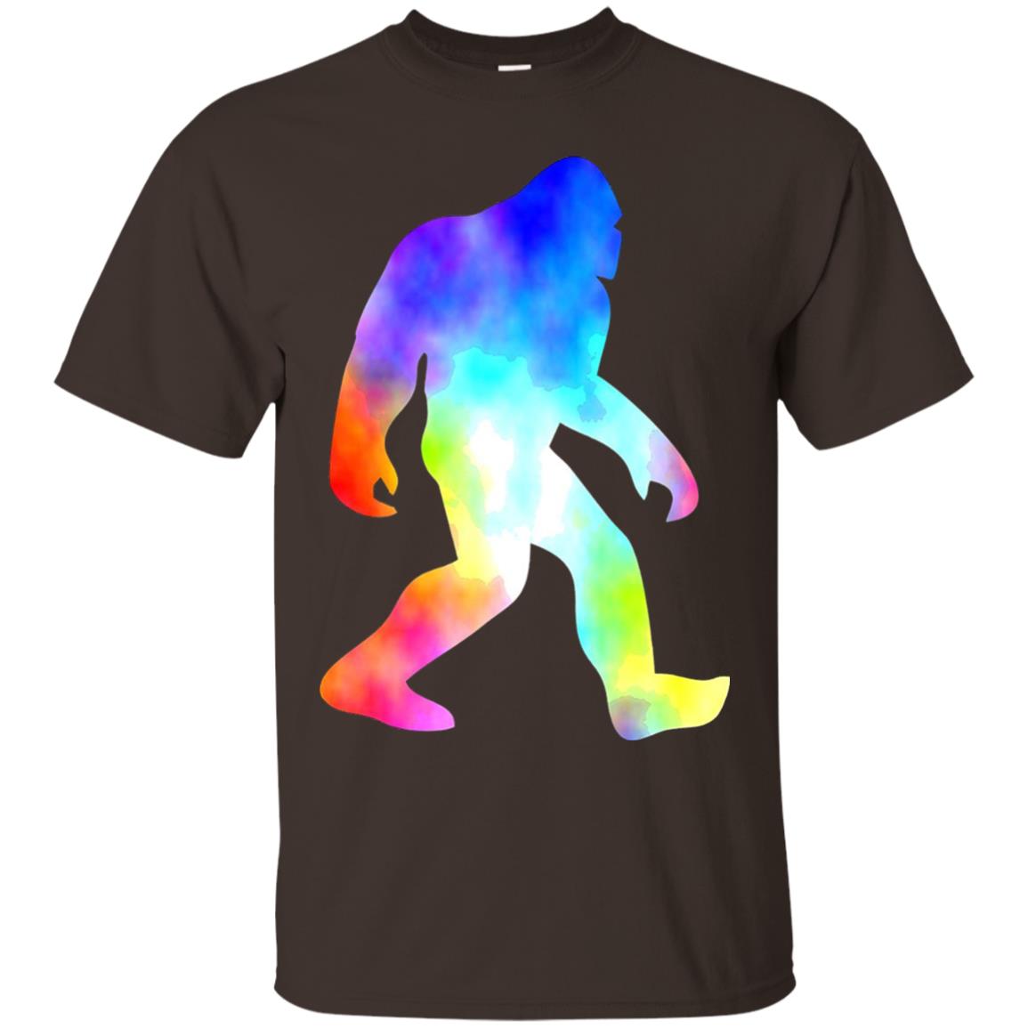 Bigfoot Sasquatch Neon T-shirt Dark Chocolate