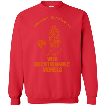 Amateur Mycologist With Questtionable Morels Shirt Red