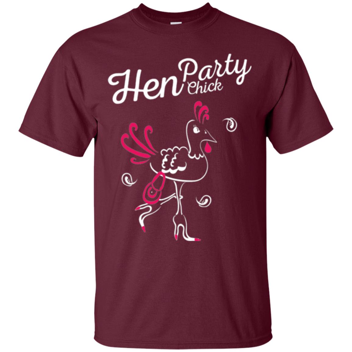 Hen Party Girly Hen Night T-shirt Maroon