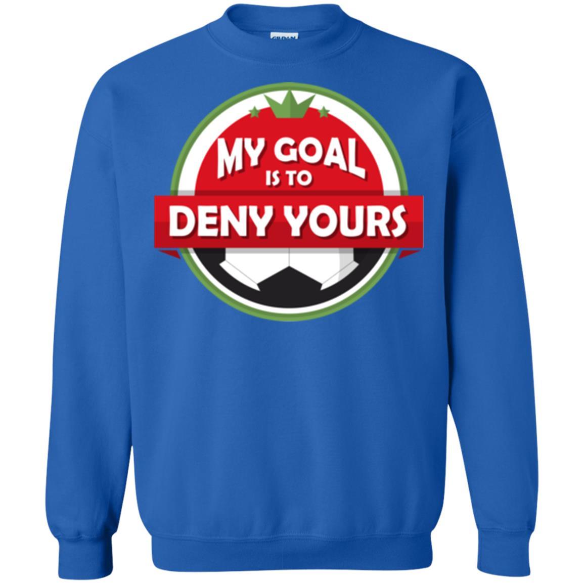 Soccer Christmas T-shirt My Goal Is To Deny Yours Royal