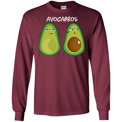 Funny Avocado T-shirt For Bros And Vegans Maroon