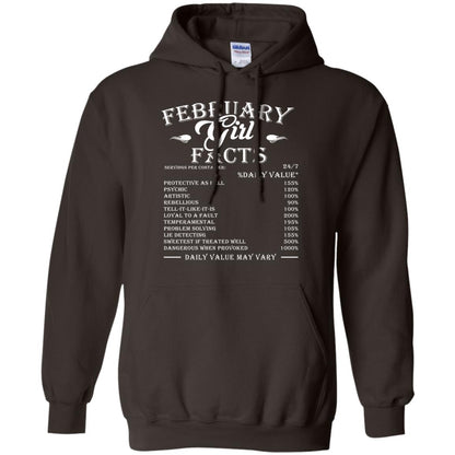 February Girl Facts Facts T-shirt Dark Chocolate