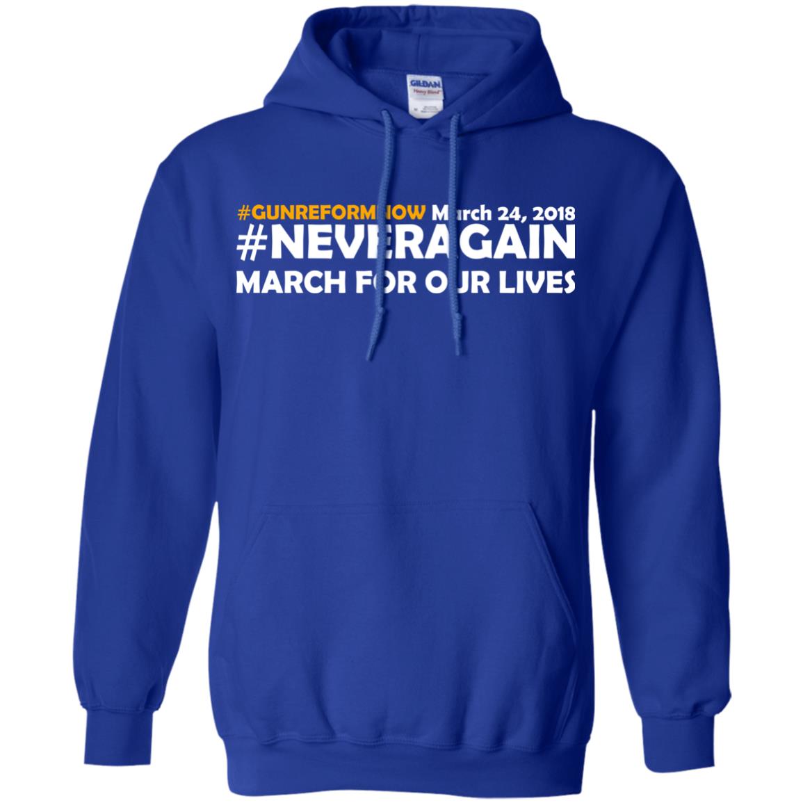 Anti Gun T-shirt Gun Reform Now Never Again March For Our Lives March 24 2018 Royal