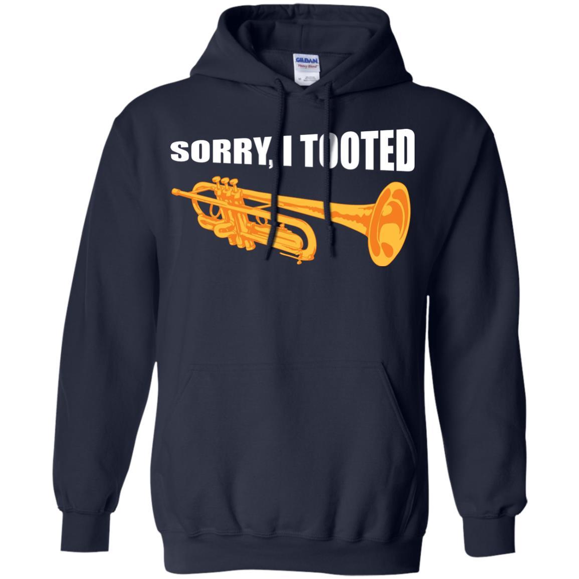 Trumpet Lovers T-Shirt Sorry, I Tooted Navy