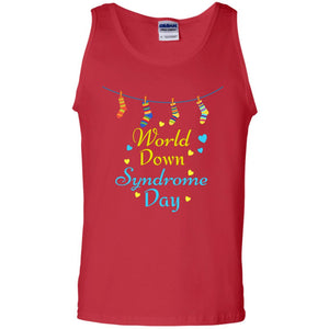 World Down Syndrome Day 21st March Gift  ShirtG220 Gildan 100% Cotton Tank Top