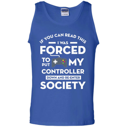 Gamer T-shirt If You Can Read This Royal