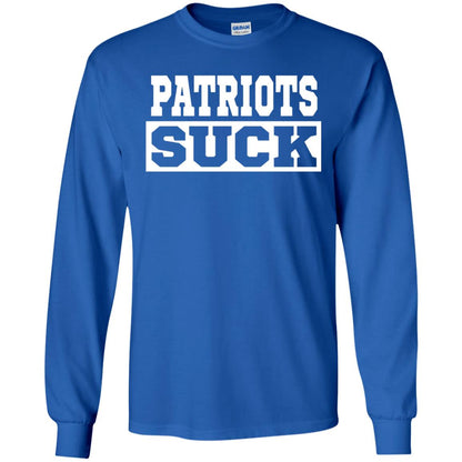 Patriots Suck T-shirt I Hate Patriots Royal