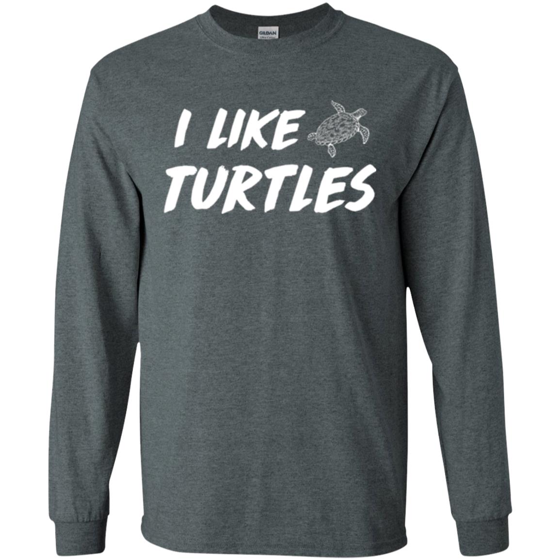 I Like Turtles T-shirt Dark Heather