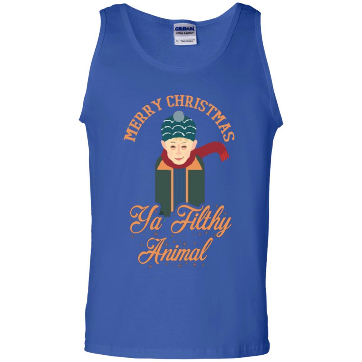 Christmas T-shirt Merry Christmas Ya Filthy Animal Royal