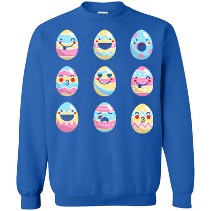 Egg Emoji Easter Happy Egg Hunt For Kids T-shirt Royal