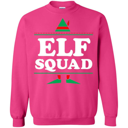 Christmas T-shirt Elf Squad Holiday Family Group Matching Heliconia