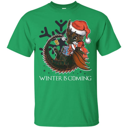 Winter Is Coming Christmas Shirt Irish Green