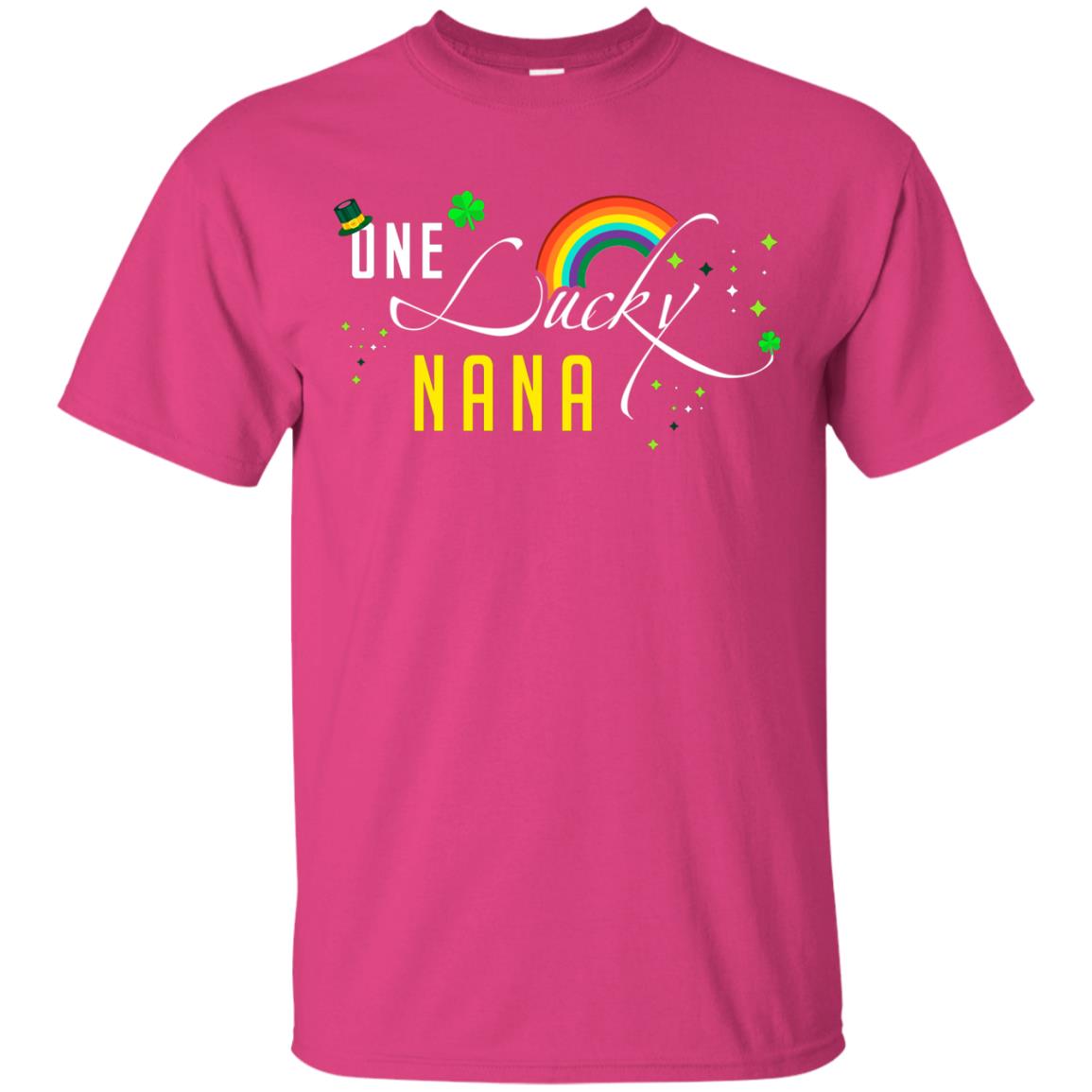 One Lucky Nana St. Patrick_s Day T-shirt Heliconia