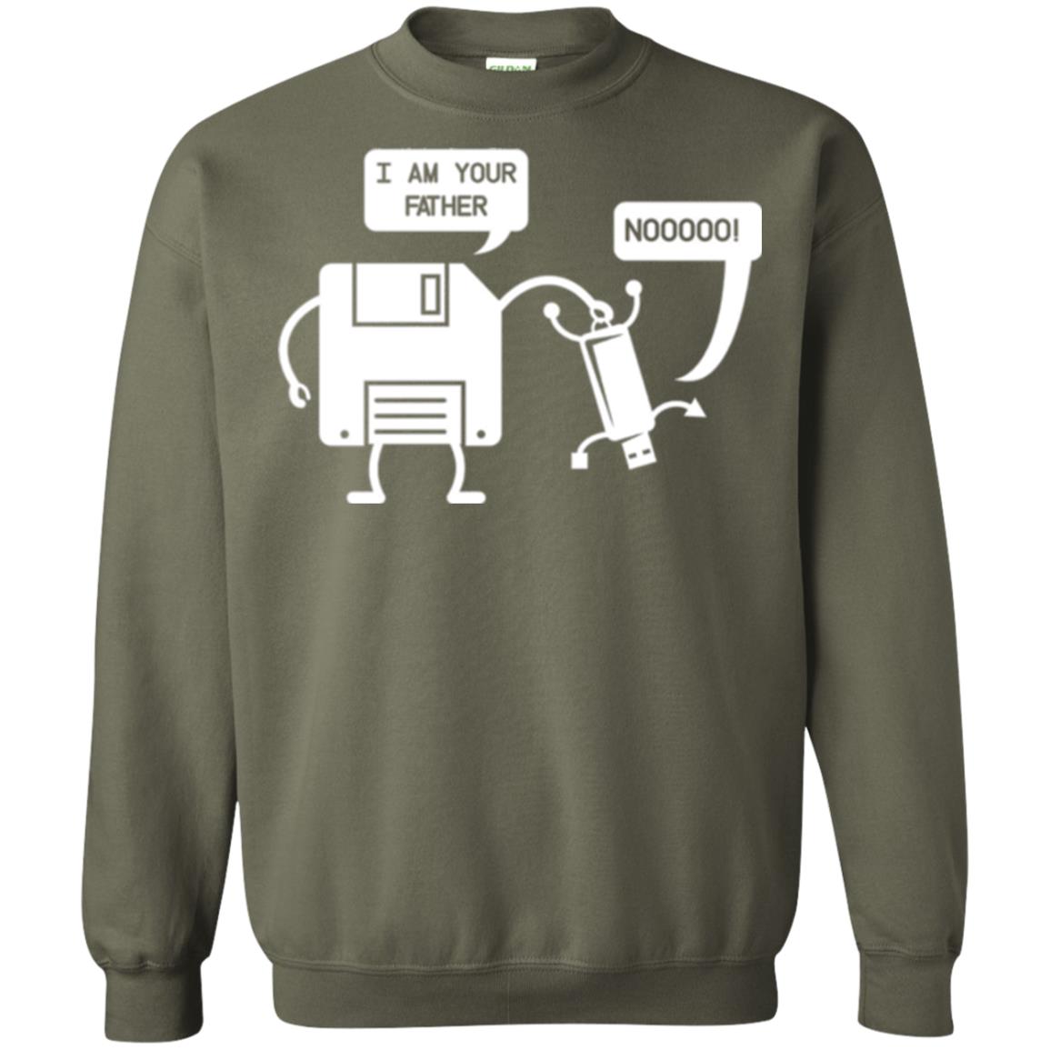 Usb Floppy Disk T-shirt I Am Your Father Military Green