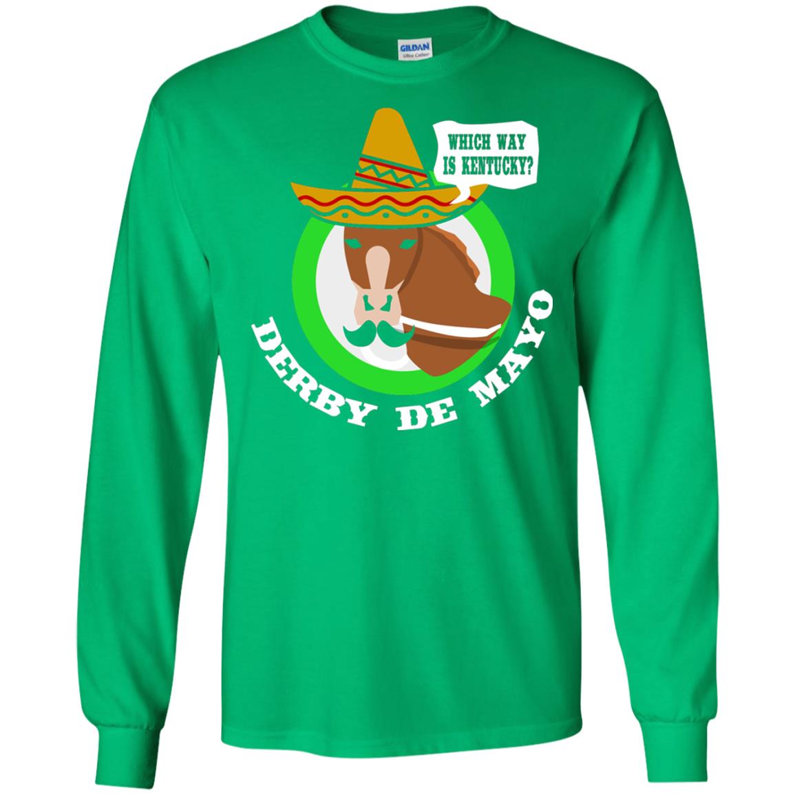 Derby De Mayo Kentucky Sombrero Mexican Horse Race T-shirt Irish Green