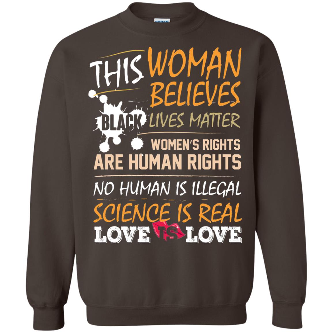 Women_s Movement Rally March T-shirts This Woman Believe Dark Chocolate