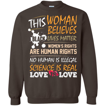 Women_s Movement Rally March T-shirts This Woman Believe Dark Chocolate