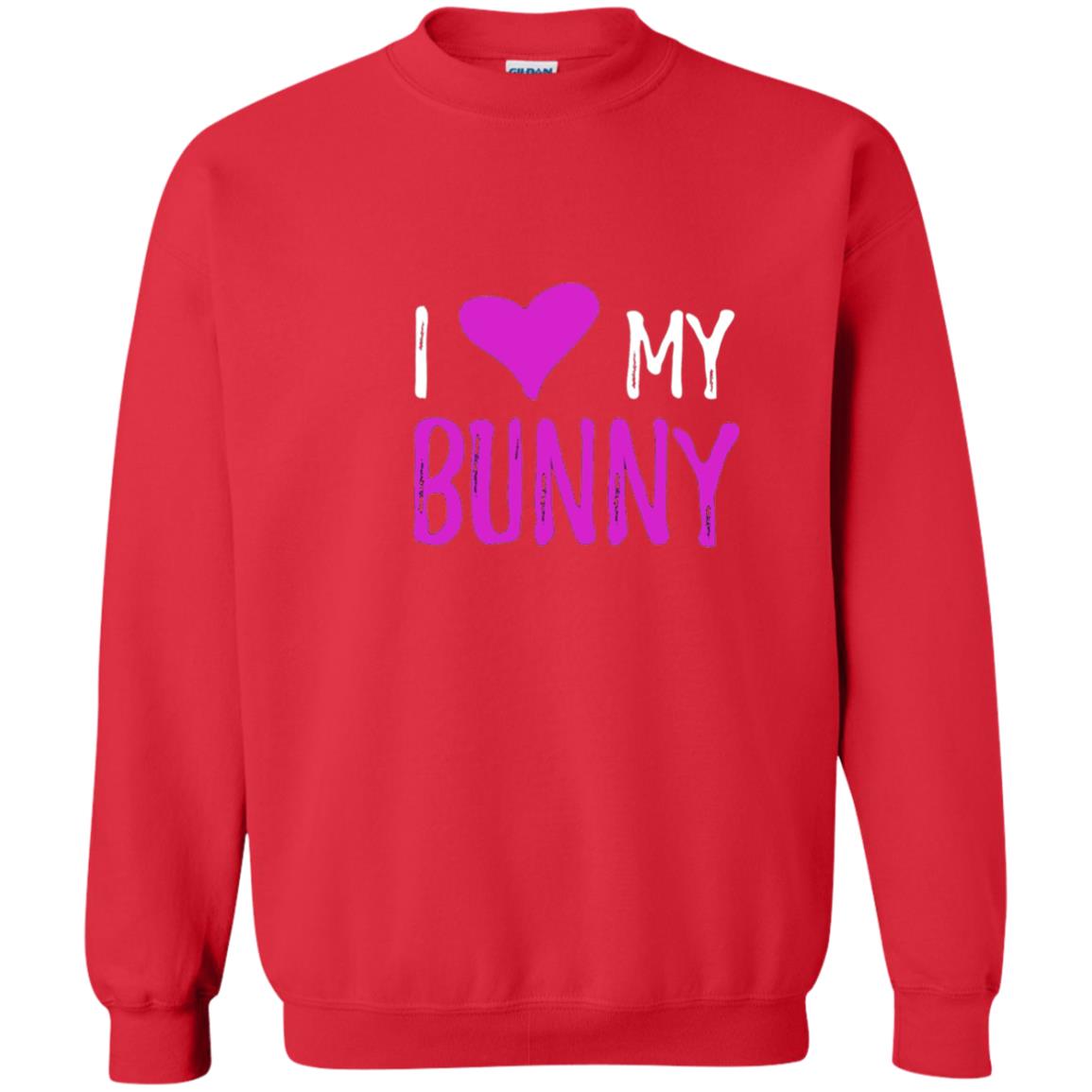 Bunny Rabbit Mom Shirt I Love My Bunny Red