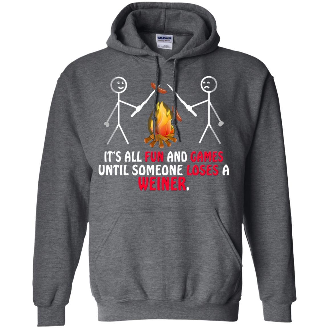 Camper T-shirt It's All Fun And Games Dark Heather