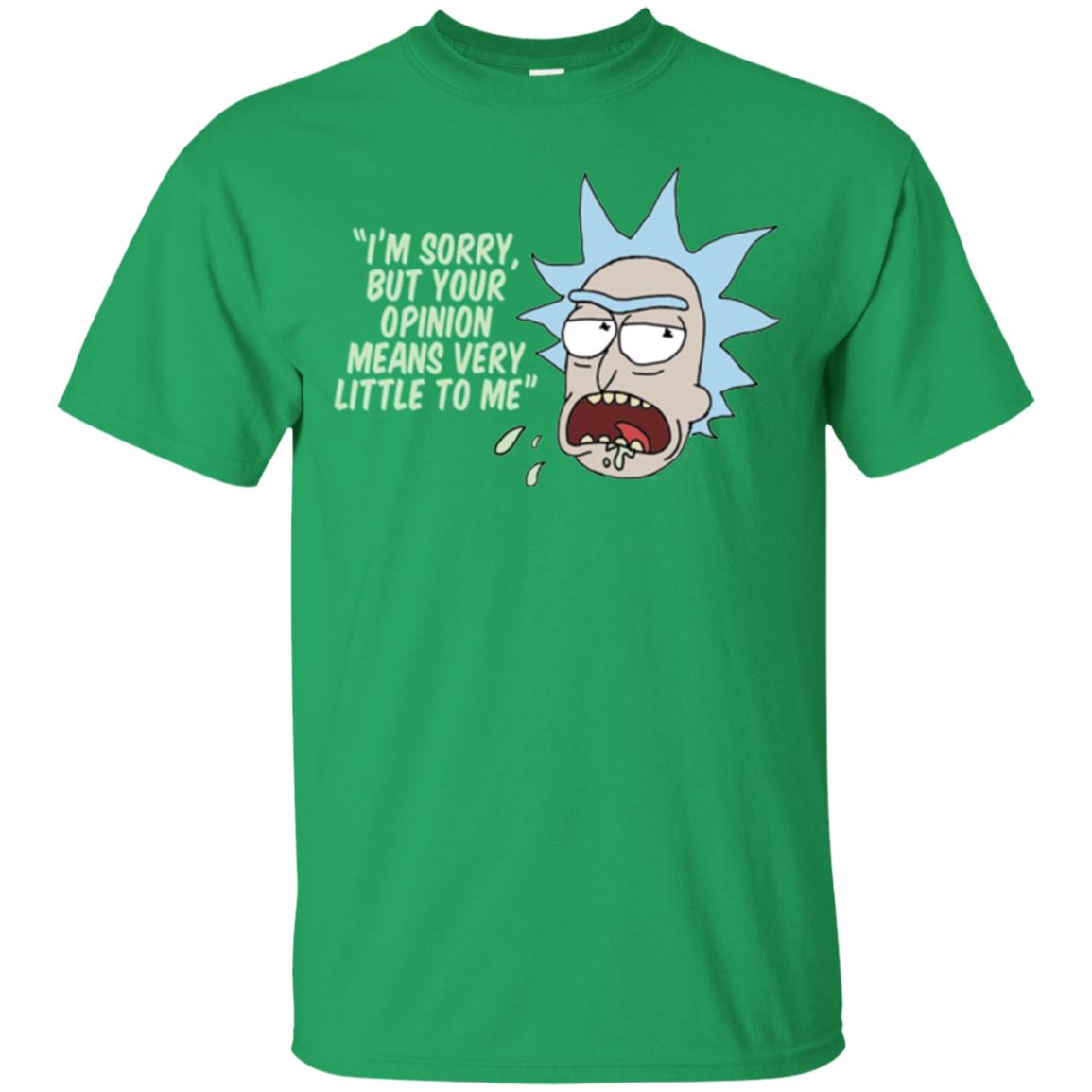Rick And Morty T-shirt Your Opinion Means Very Little To Me Irish Green