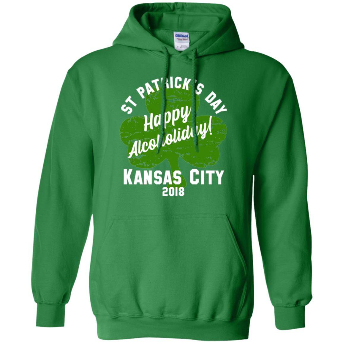 Kansas City 2018 Shamrock St Paddys Green Tshirt St. Patricks Day Irish Green