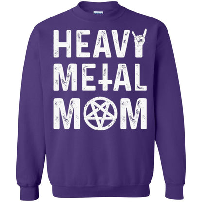 Heavy Metal Mom Vintage Band Music Concert Mother T-shirt Purple