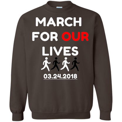 March For Our Lives Gun Control T-shirt Dark Chocolate