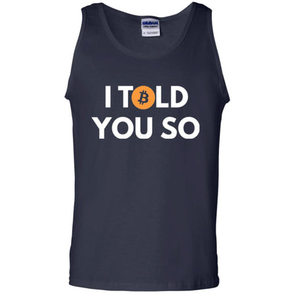 Bitcoin T-shirt I Told You So Navy