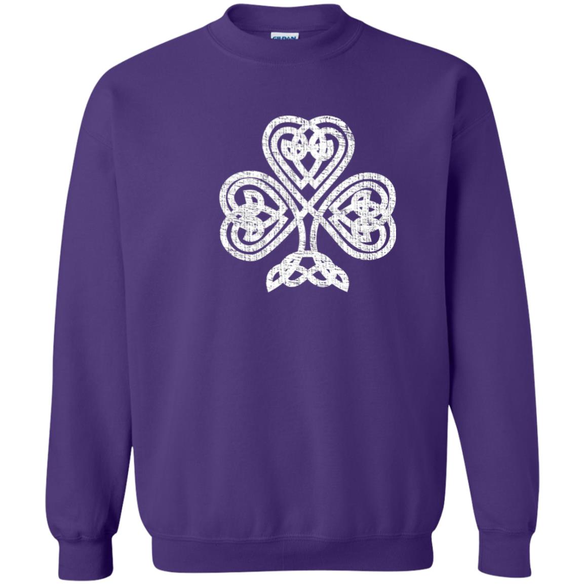 Irish Shamrock Knot Symbol St. Patrick_s Day T-shirt Purple