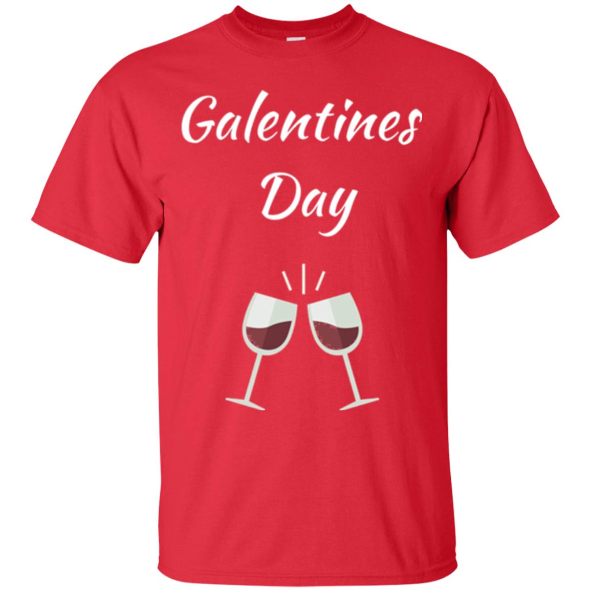 Valentines Alternative Galentines Day T-shirt Red