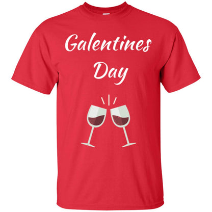 Valentines Alternative Galentines Day T-shirt Red