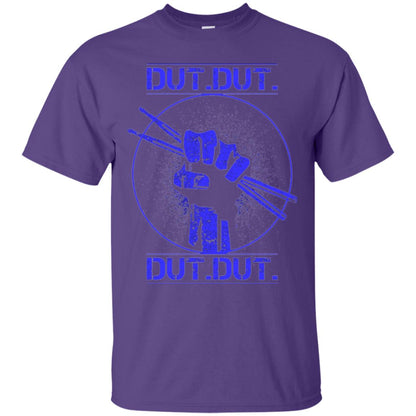 Drum Lovers T-shirt Dut Marching Band Purple