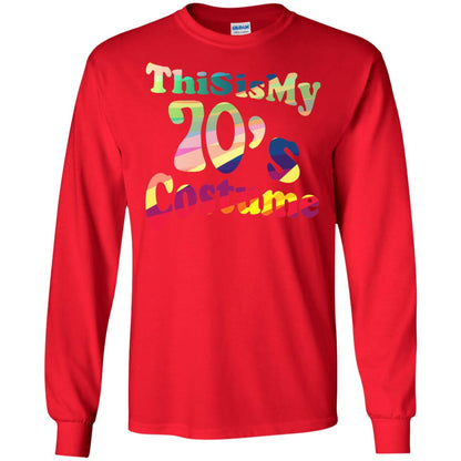 70s Halloween Costume 70s T-shirt For Women Men Girls Red