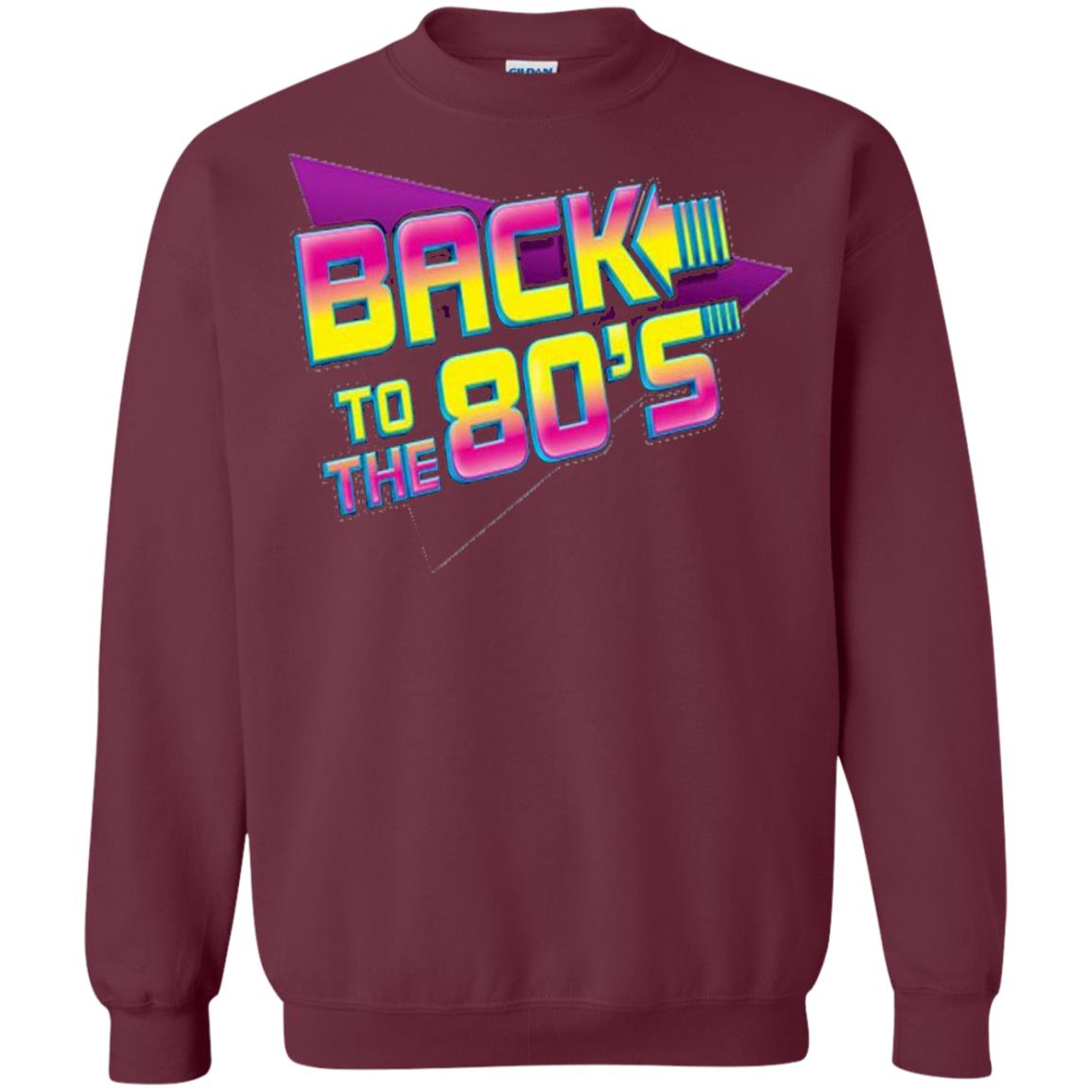 Back To The 80s Graphic Retro Novelty T-shirt Maroon