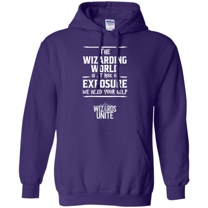 The Wizarding World Is At Risk Of Exposure Harry Potter T-shirt Purple