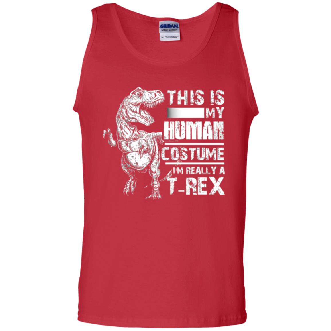 Dinosaus T-shirt This Is My Human Costume Shirt Human Red