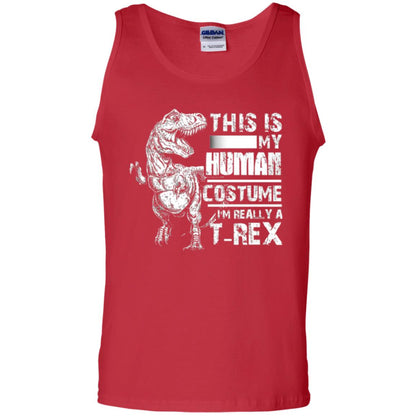 Dinosaus T-shirt This Is My Human Costume Shirt Human Red