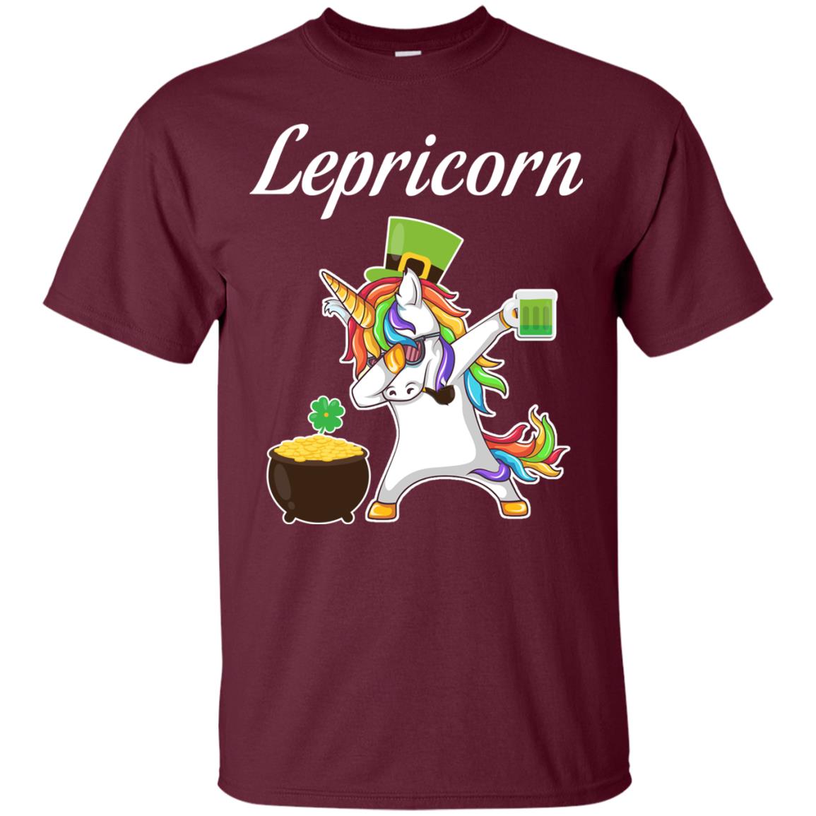 Lepricorn Saint Patrick's Day T-shirt Maroon