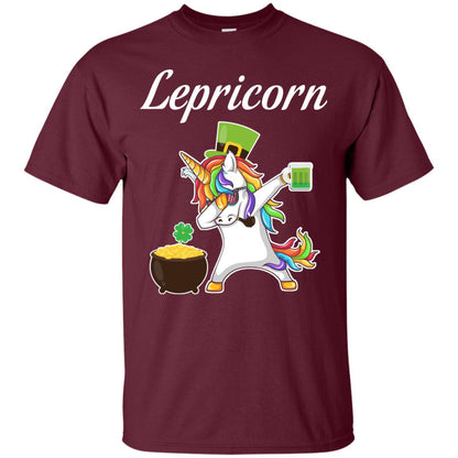 Lepricorn Saint Patrick's Day T-shirt Maroon
