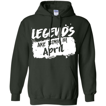 April Birthday Shirt Legends Are Born In April Forest Green