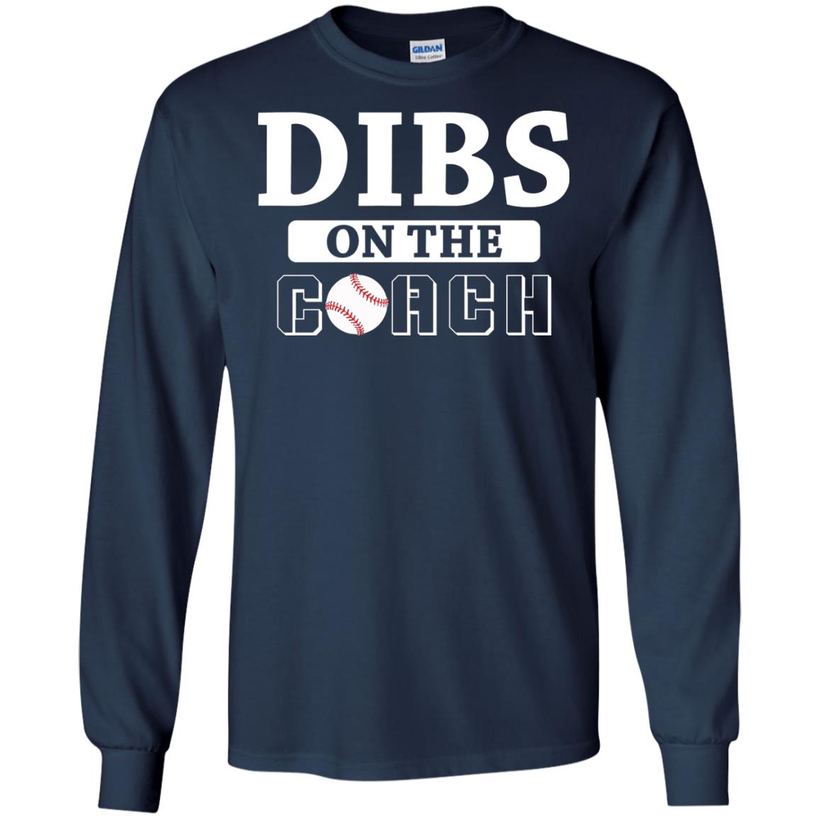 Dibs On The Coach Baseball T-shirt Navy
