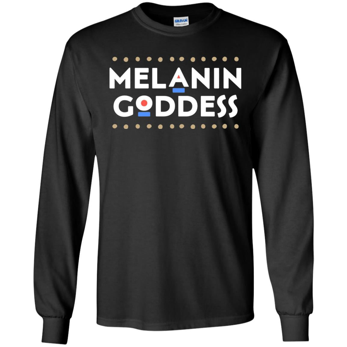 Melanin Goddess African T-shirt Black Girl Poppin_ Black