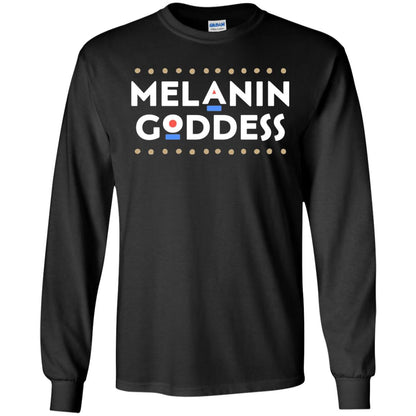 Melanin Goddess African T-shirt Black Girl Poppin_ Black
