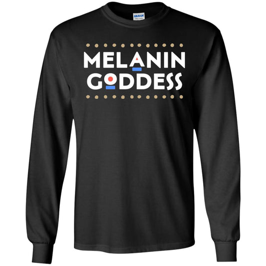 Melanin Goddess African T-shirt Black Girl Poppin_ Black