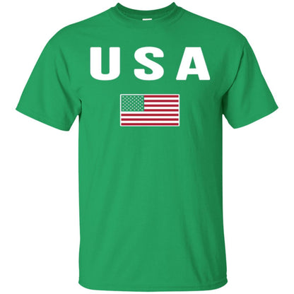 American Flag Us America United States T-shirt Irish Green