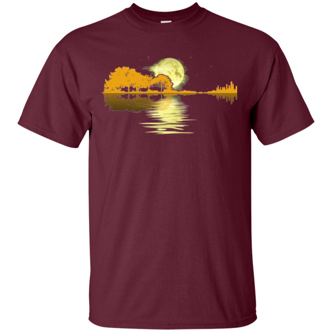 Guitar Lake Shadow T-shirt Maroon