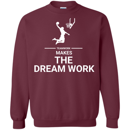Basketball T-shirt Teamwork Makes The Dream Work Maroon